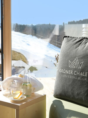 Wellnessbereich Kroner Luxus Chalets Bayerischer Wald